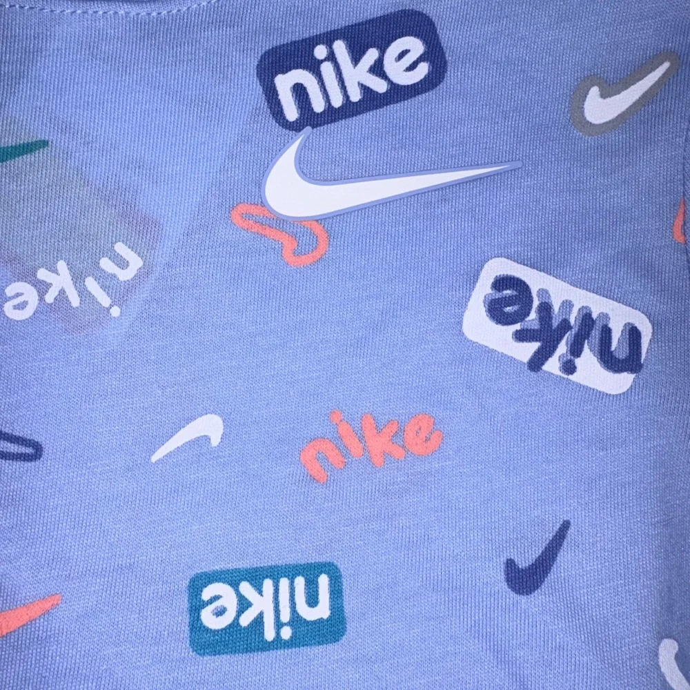 Nike 2-Piece Set 4 Blue Beyond NEW Logo Tee Mesh Shorts 86M858-UAV